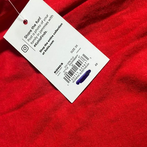 Jammies For Your Families Womens 3X Christmas Holiday 2 PC Set NWT - Picture 12 of 12